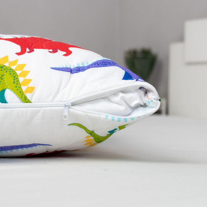 Подушка SELENA 'ДИНО', 40x60 см, со съемным стеганым чехлом на молнии и с внутренней подушкой